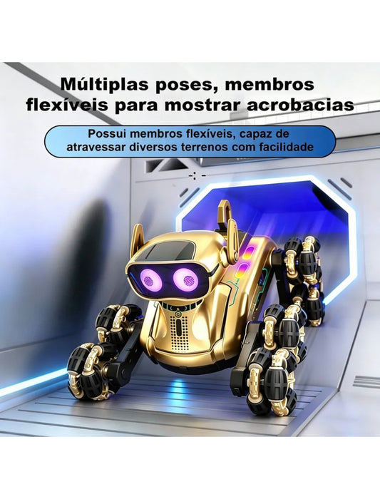 Cachorro Robô de Controle Remoto 8 Rodas