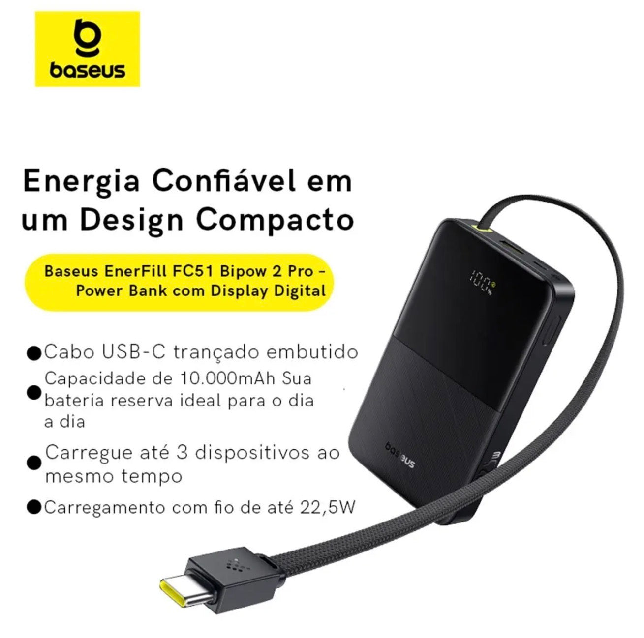 Power Bank Baseus Turbo Pro 10000mah