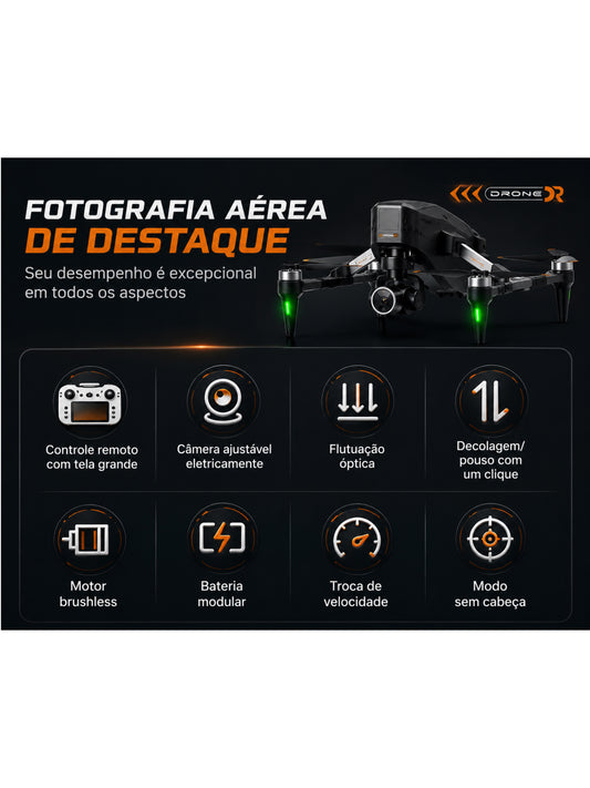 Drone H34 Profissional 4k GPS Full Hd