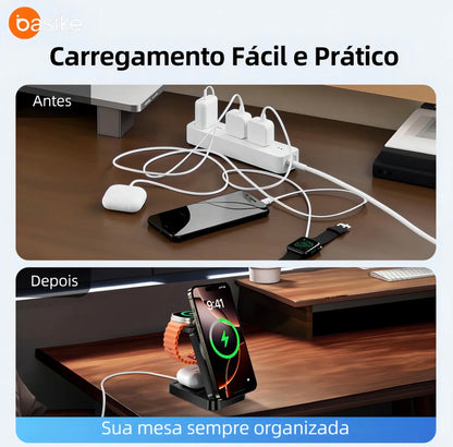 Carregador Indução 3 em 1