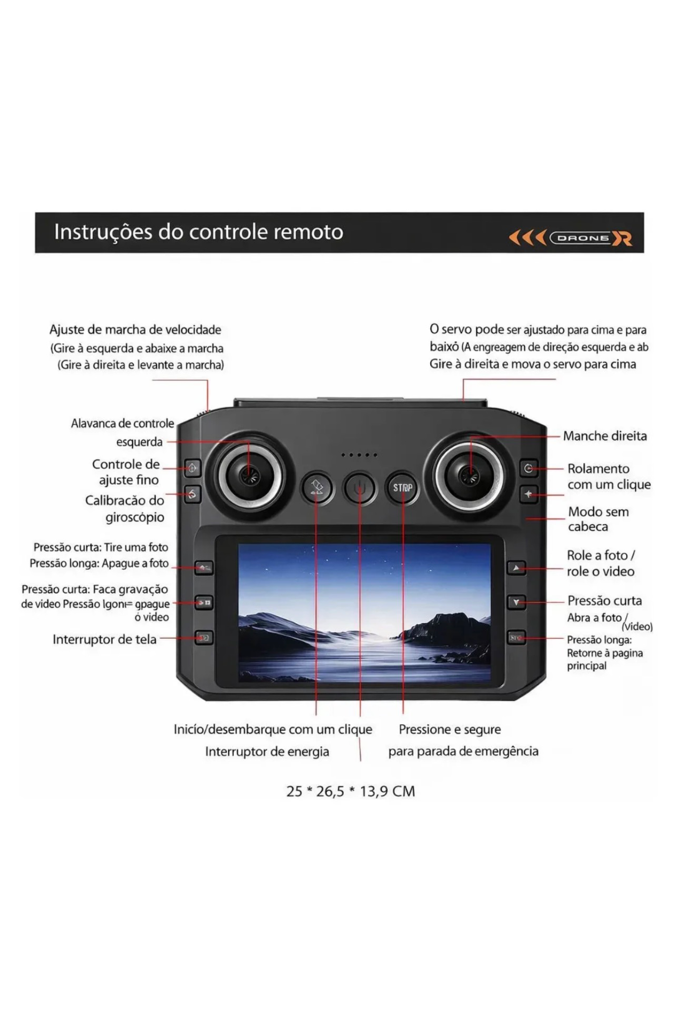 Drone H34 Profissional 4k GPS Full Hd