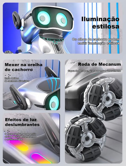 Cachorro Robô de Controle Remoto 8 Rodas